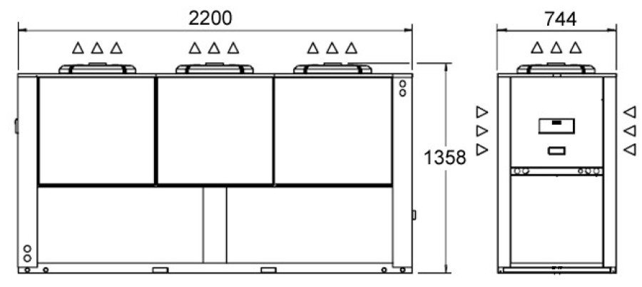 ICE 116 A, chladiaci výkon 115,5 kW – pohľad 2