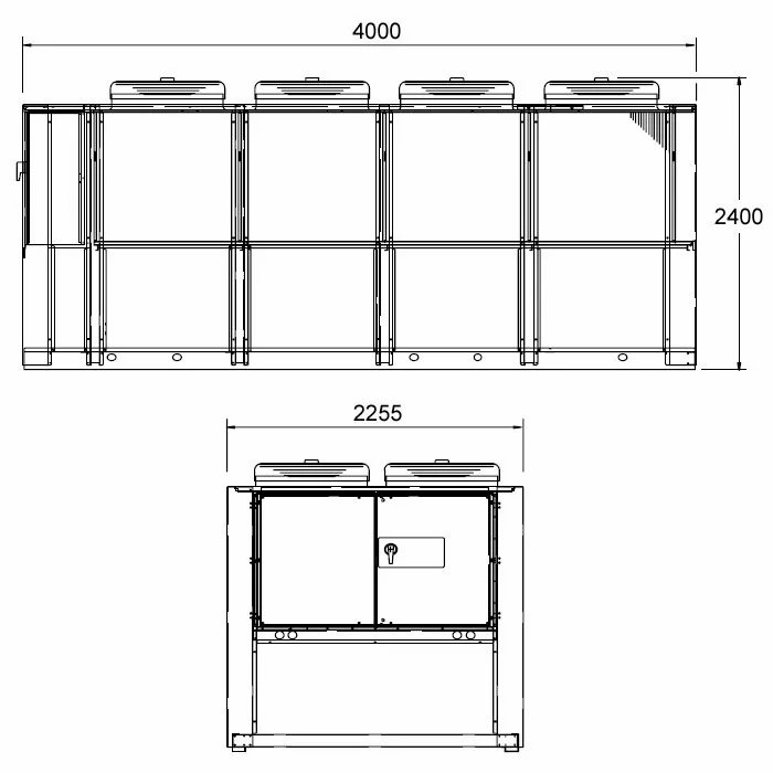 ICE 550 A, chladiaci výkon 544,8 kW – pohľad 3