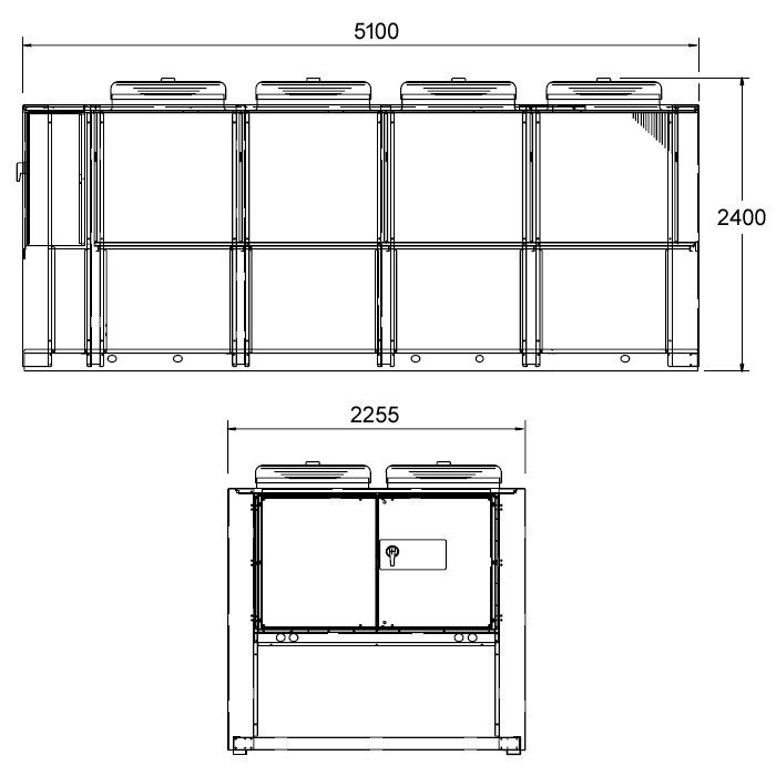 ICE 650 A, chladiaci výkon 650,7 kW – pohľad 3